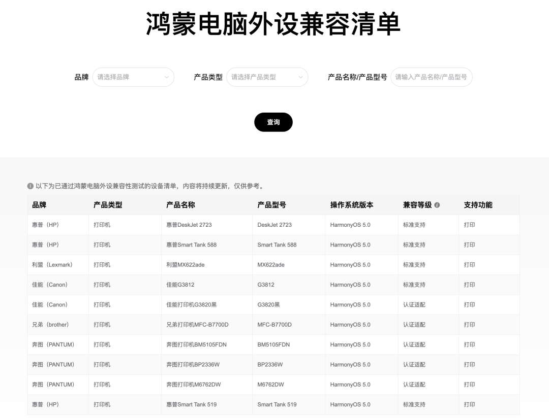 全面適配新生態，隨心協作更順手——最新鴻蒙外設兼容清單正式上線